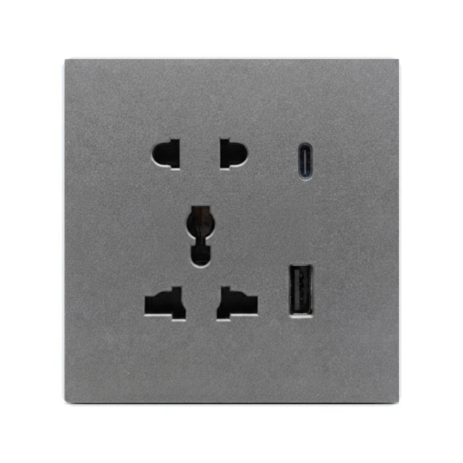 Хар саарал SDN розетка+USB
