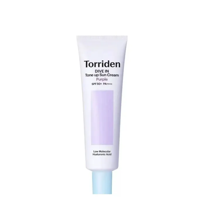 Dive in purple tone up sun cream