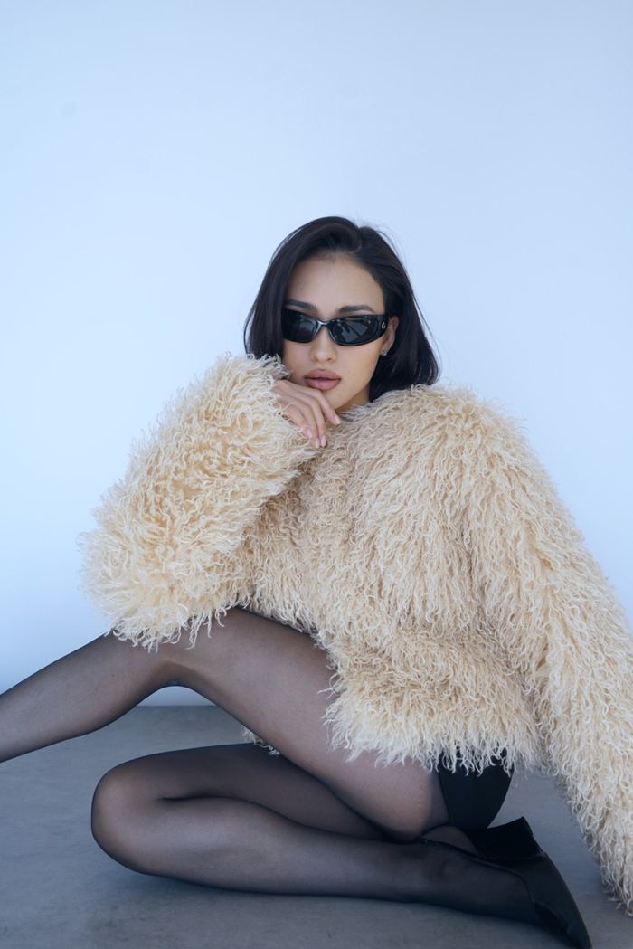 Cream Fur Coat