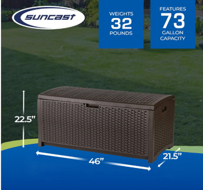 331л багтаамжтай агуулах сав хар 131704 Box SUNCAST CORP