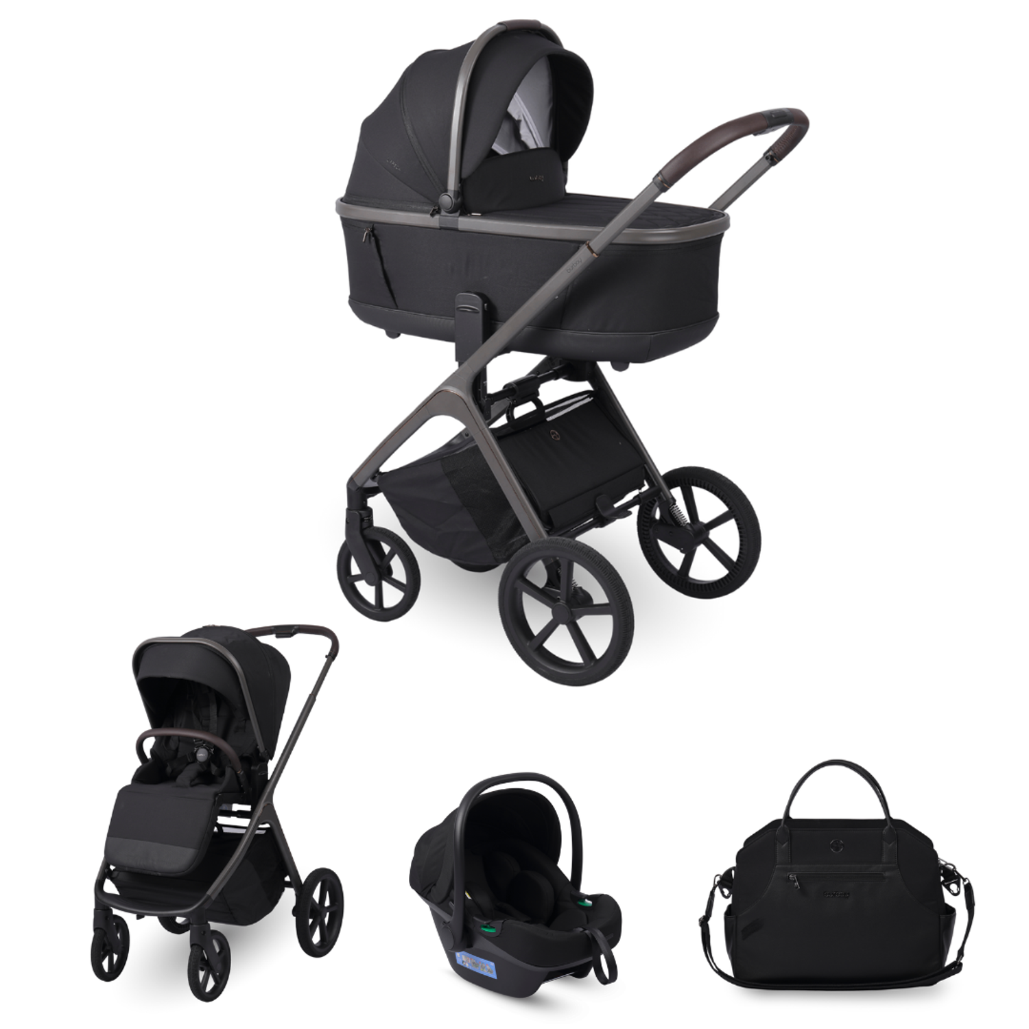 Burbay - J01, Luxury 3in1, Deep black