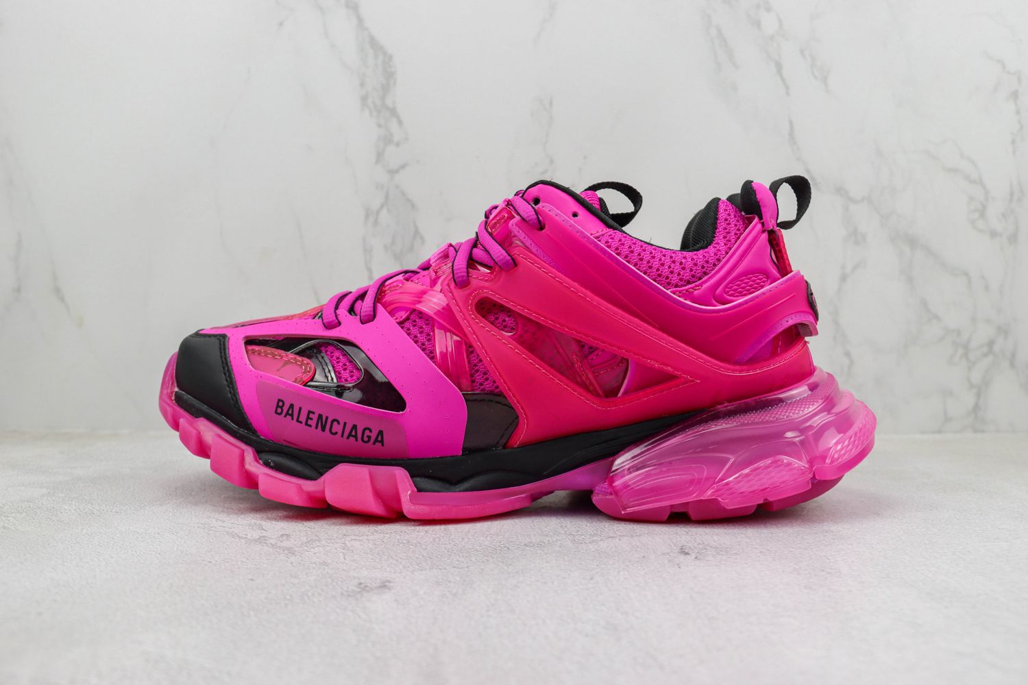 Balenciaga 3,0Track Clear Sole Dark Pink