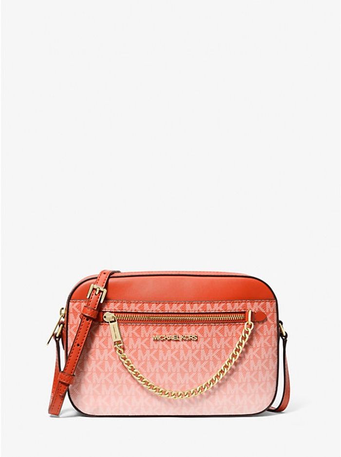 MK signature crossbody orange