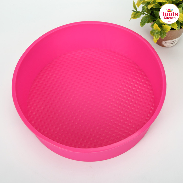 Бялууны силикон дугуй ягаан хэв 6x20cm