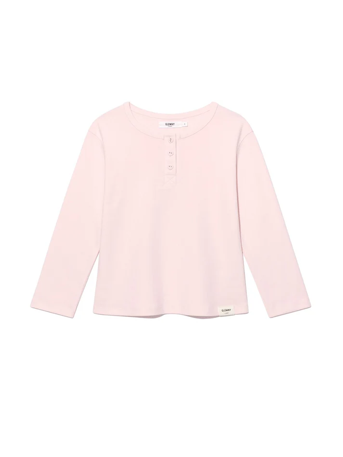 3/4 BUTTON FLY TEE - STRAWBERRY