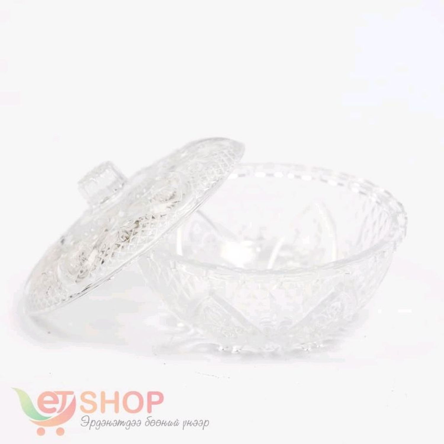 Сахарын таваг (тагтай шилэн)