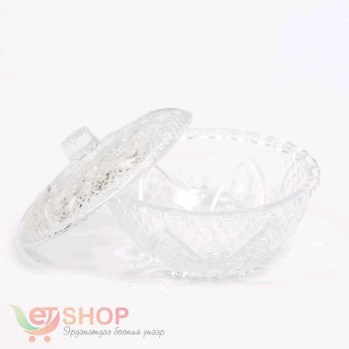 Сахарын таваг (тагтай шилэн)