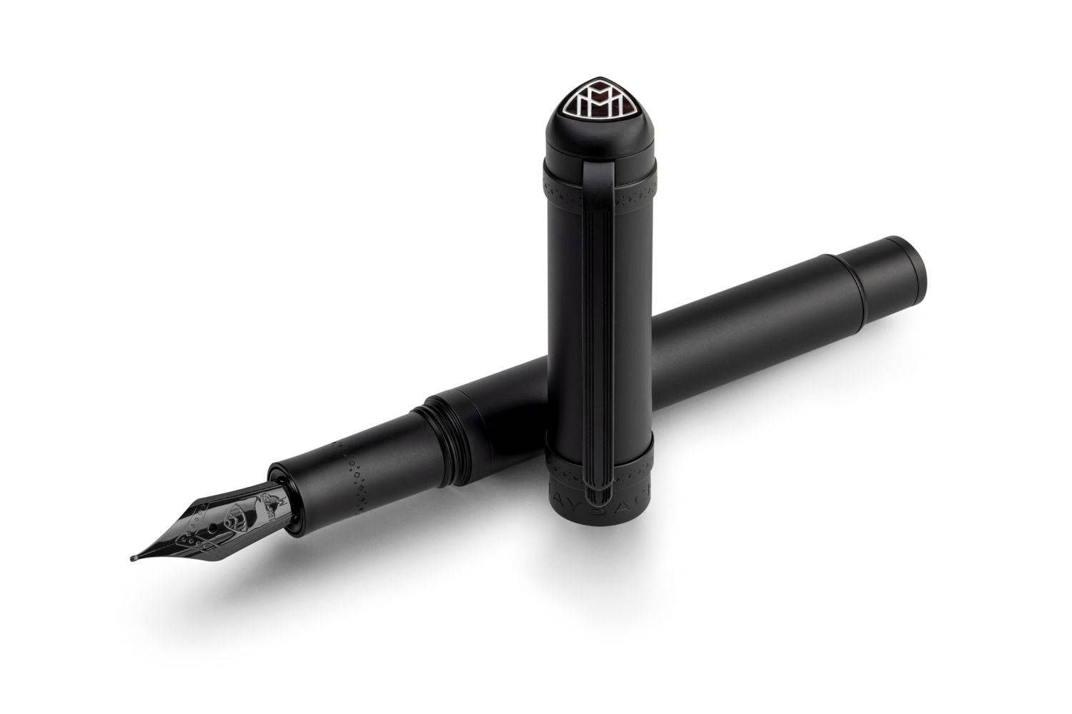 MAYBACH Fountain pen - 18 K solid gold nib in  M  Night Edition Matte black