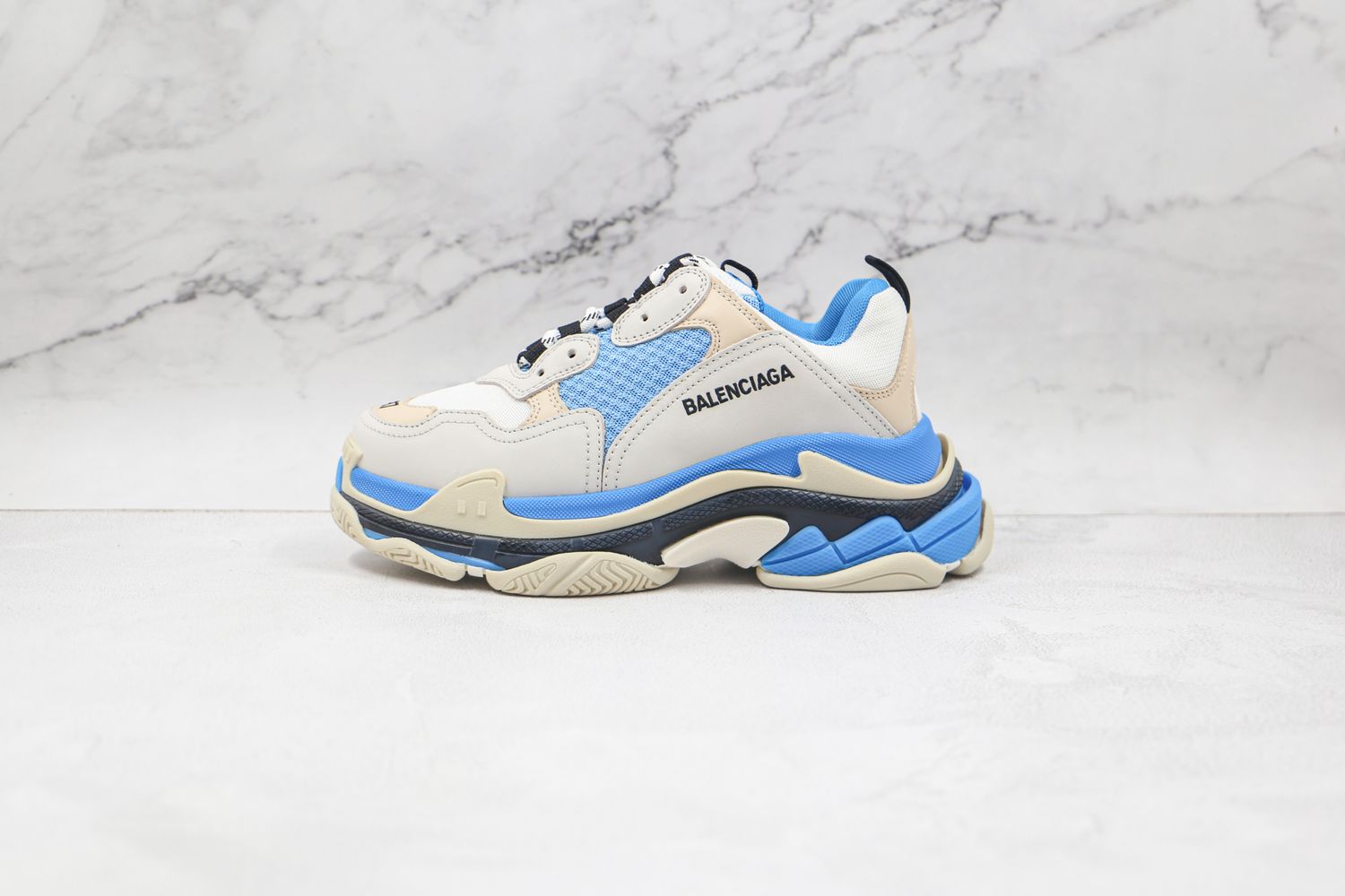 Balenciaga Triple S Sneakers 'White Carib Blue'