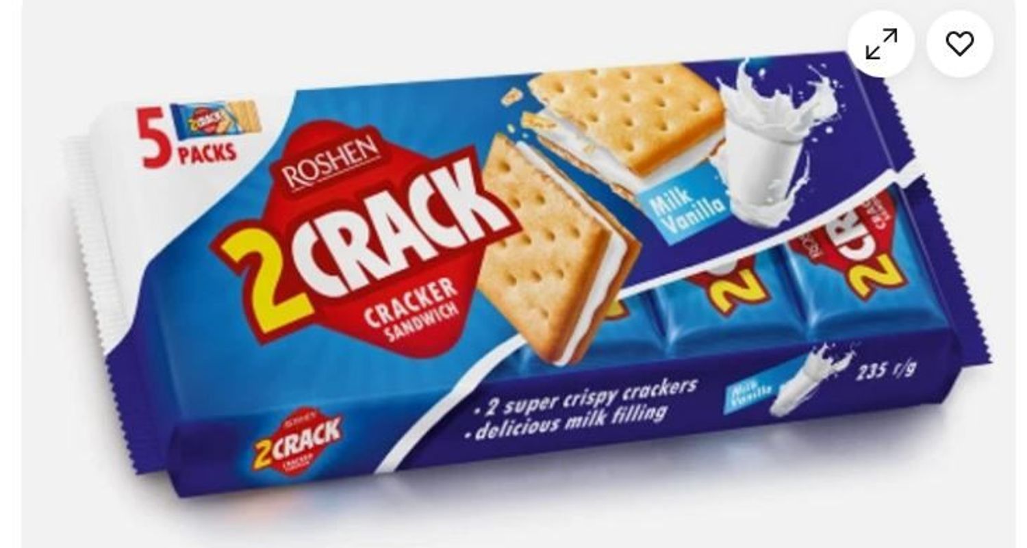 Печень Roshen 2Crack 190гр 