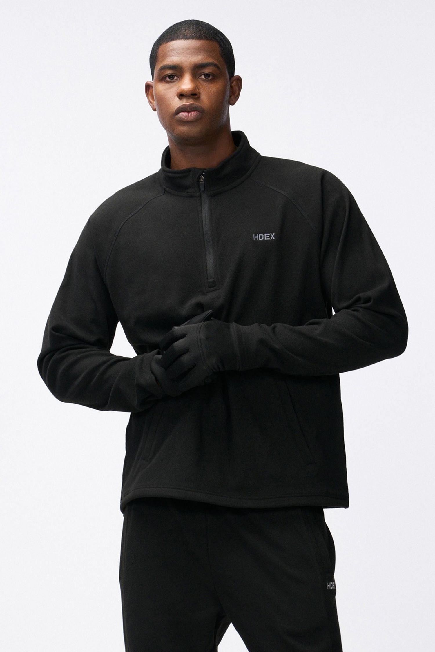 Warm Heat EZ Half Zip-up Black