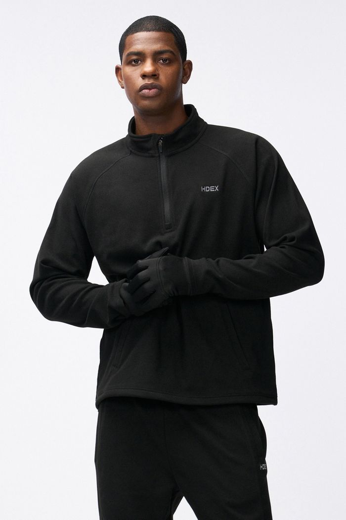 Warm Heat EZ Half Zip-up Black