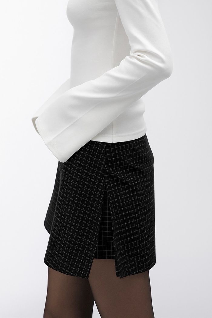 Gingham skort V2