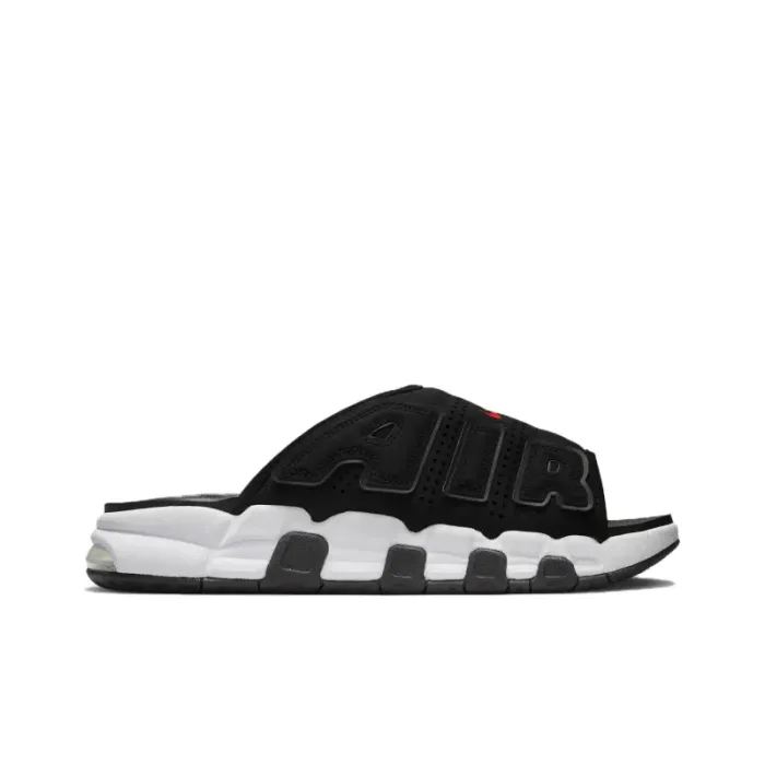 Nike Air More Uptempo Slide Slippers Men BlackTransparentWhite
