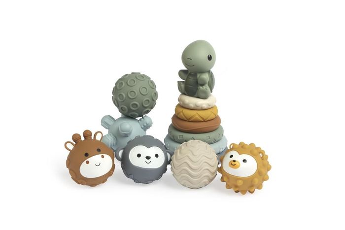 Baby Soft Stacking Building Blocks & Sensory balls 