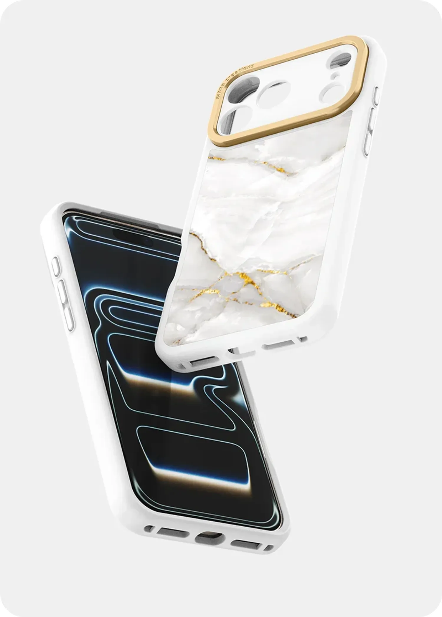 17 Pro marbly pearl white