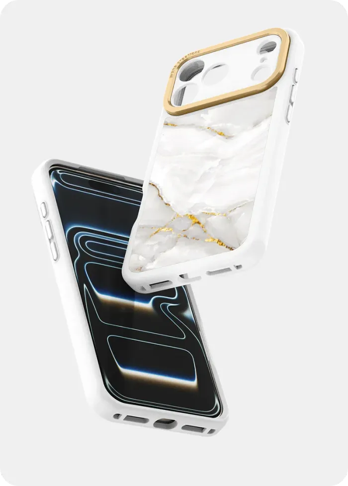 17 Pro marbly pearl white