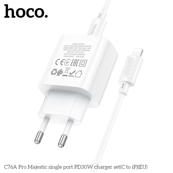 C76A Pro Majestic single port PD30 Ватт Цэнэглэгч (C-iP)(Евро) 
