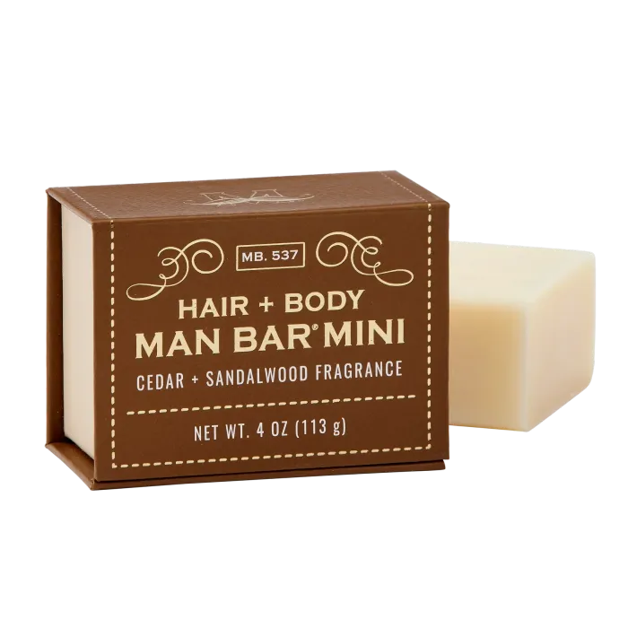 Man bar mini Hair & Body - Cedar + Sandalwood
