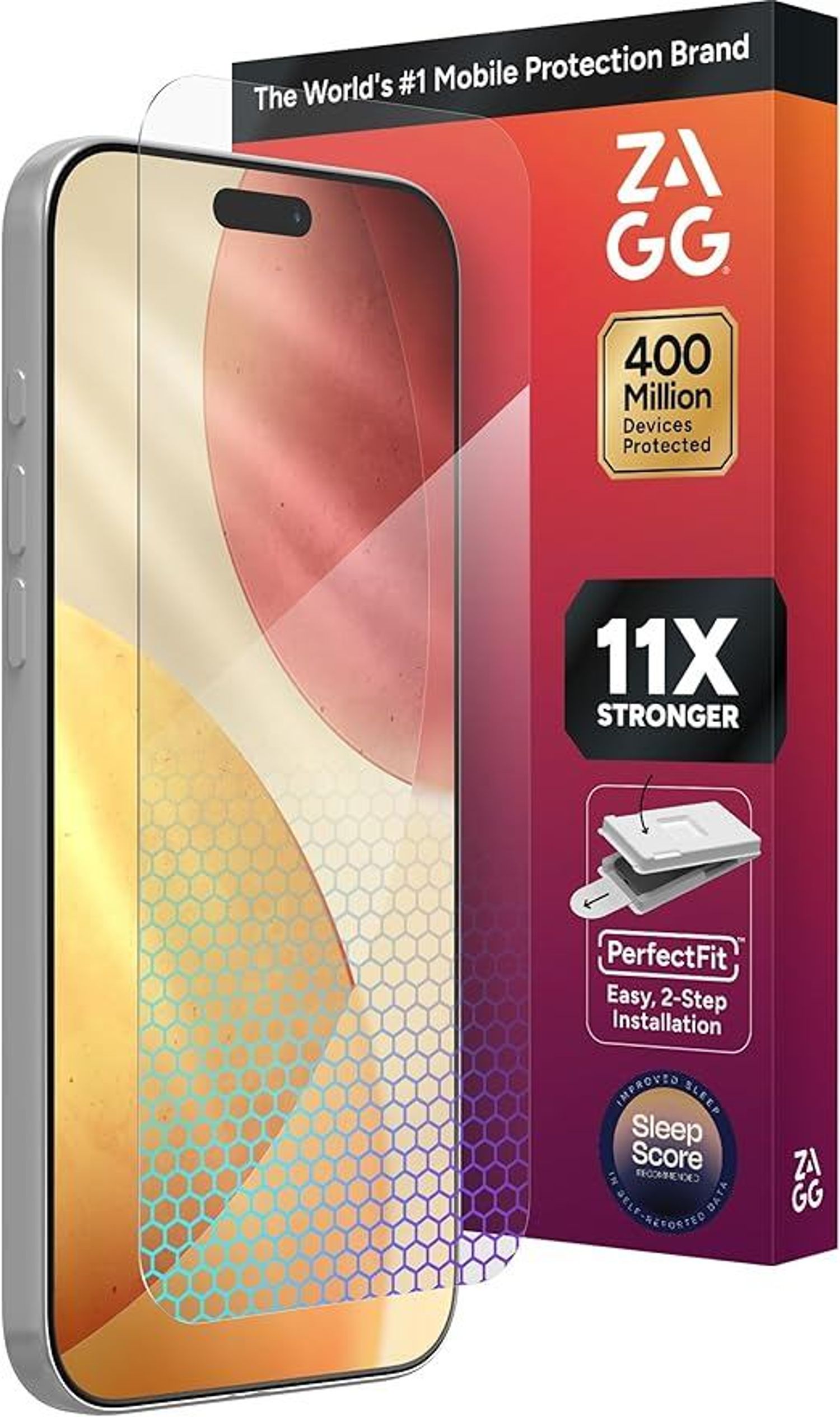 17 Pro Max Zagg 11x  invisible shield 