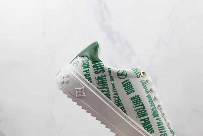 (WMNS) LOUIS VUITTON Time Out Sneakers 'White Green'