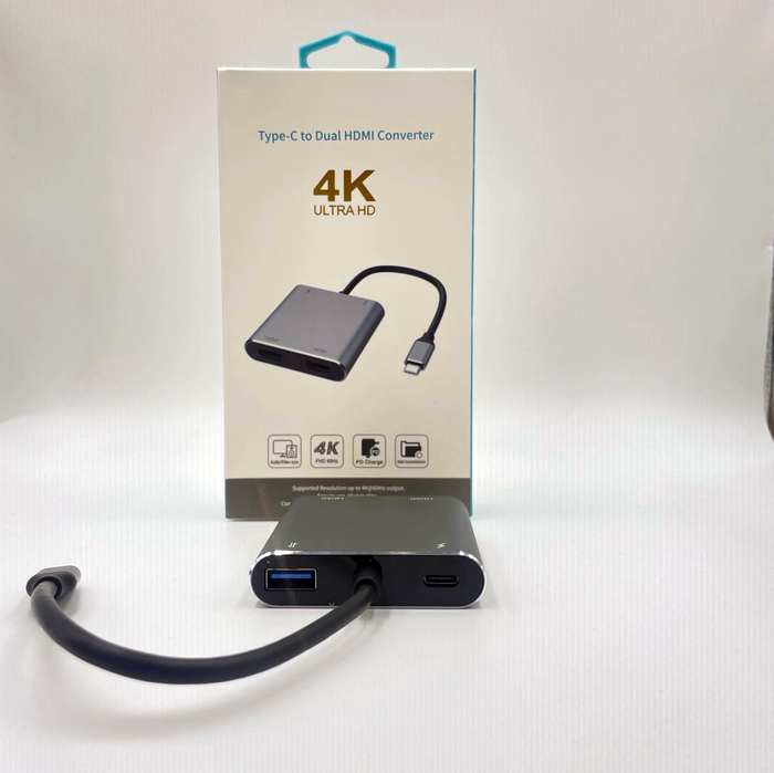 Type-C to Dual Hdmi Splitter