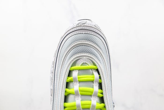 Nike Air Max 97 Volt Reflective Logo White Black Pure Platinum