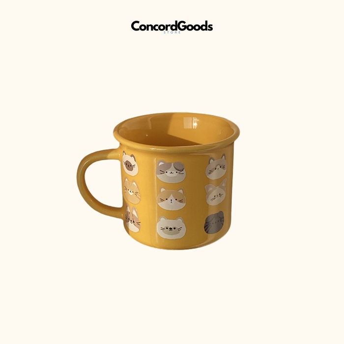 Yellow Cat Mug 