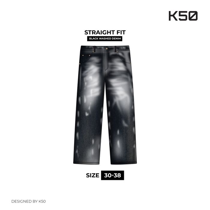 Black Denim - Straight Fit