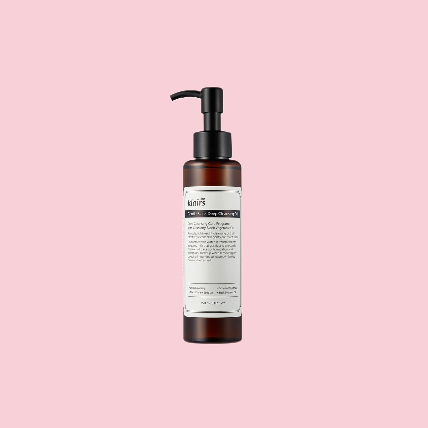 Dear Klairs - Gentle Black Deep Cleansing Oil