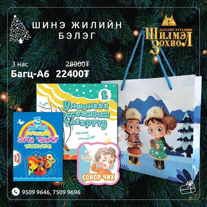 3 настай хүүхдийн шинэ жилийн бэлгийн багц А6