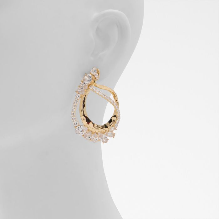 SONJA-972-GOLD/CLEAR MULTI-L Earrings
