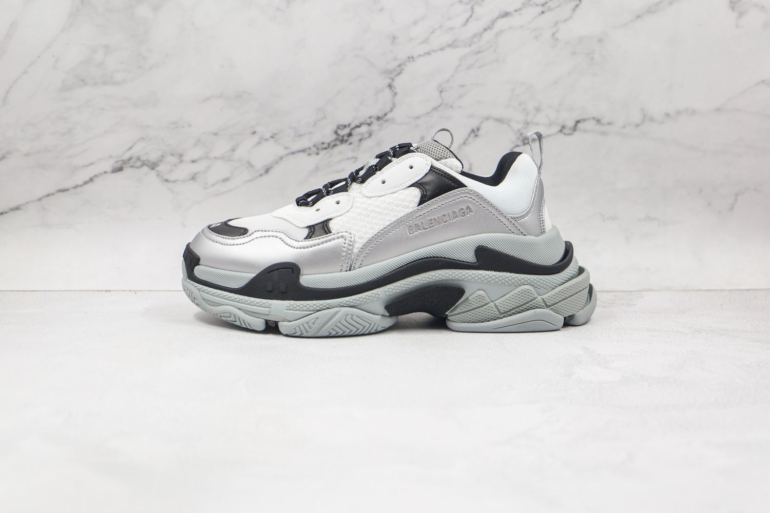 Balenciaga Triple S Grey Metallic