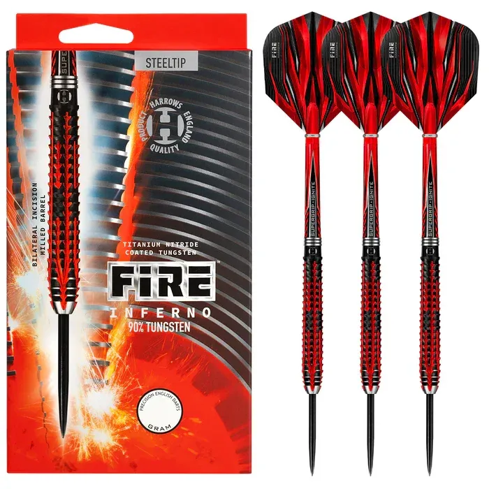 HARROWS Fire Inferno 90% Steel Tip Darts