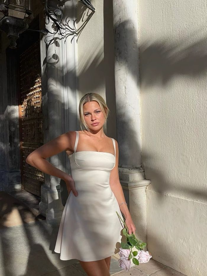 SQUARE NECK DRESS