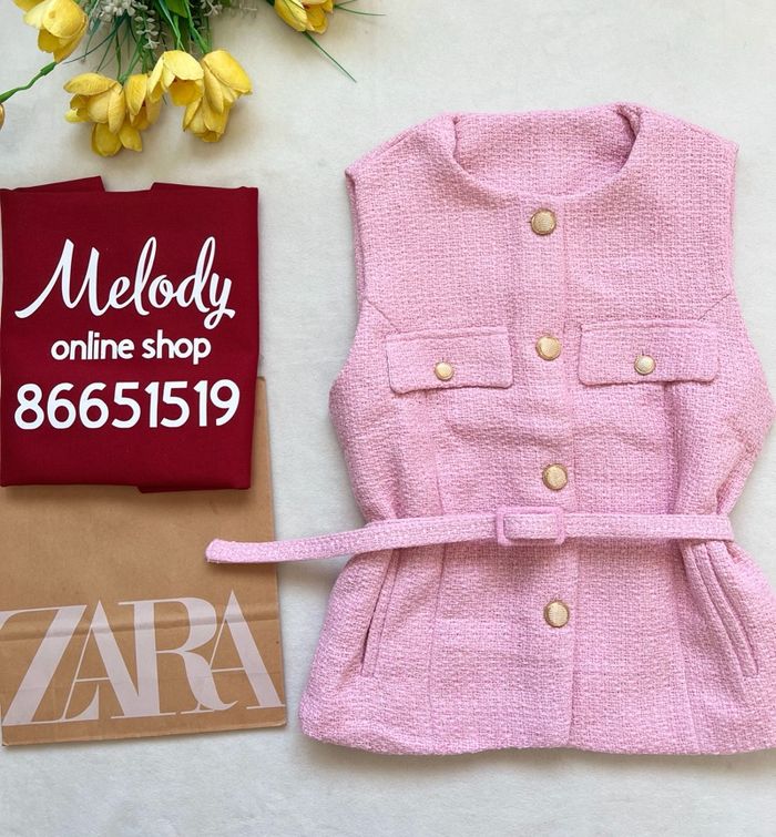 zara belted vest(yagaan)