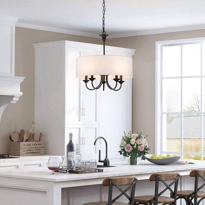 Farmhouse Drum Chandelier