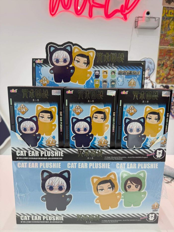 Eaki x Jujutsu kaisen cat ear plushie blind box Original series