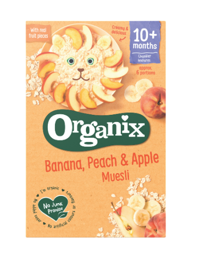Banana peach & Apple Muesli / Банана, тоор, алимтай овьёосны мюсли 200 гр