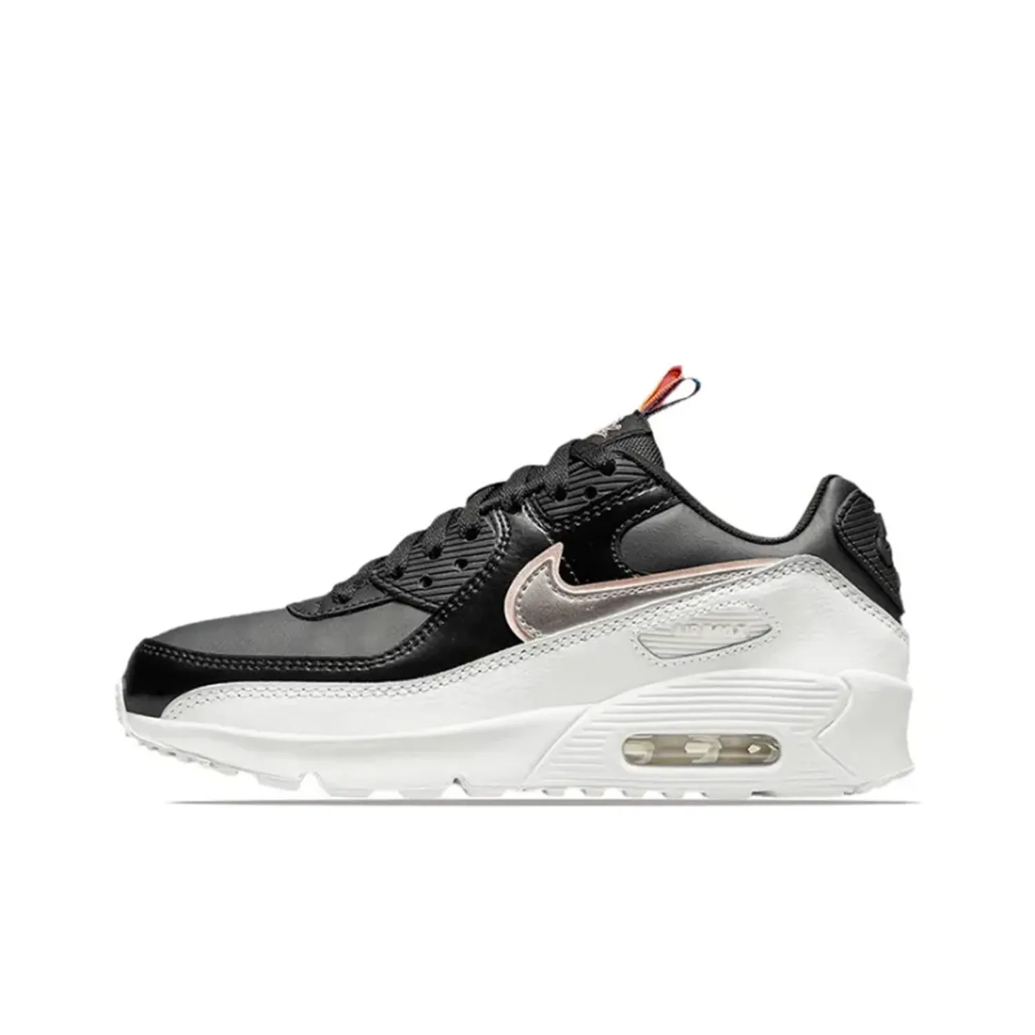 Nike Air Max 90 Leather SE 'Off Noir Metallic Pewter' GS
