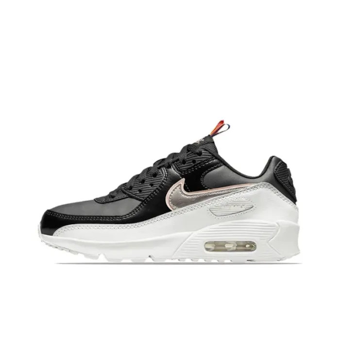 Nike Air Max 90 Leather SE 'Off Noir Metallic Pewter' GS
