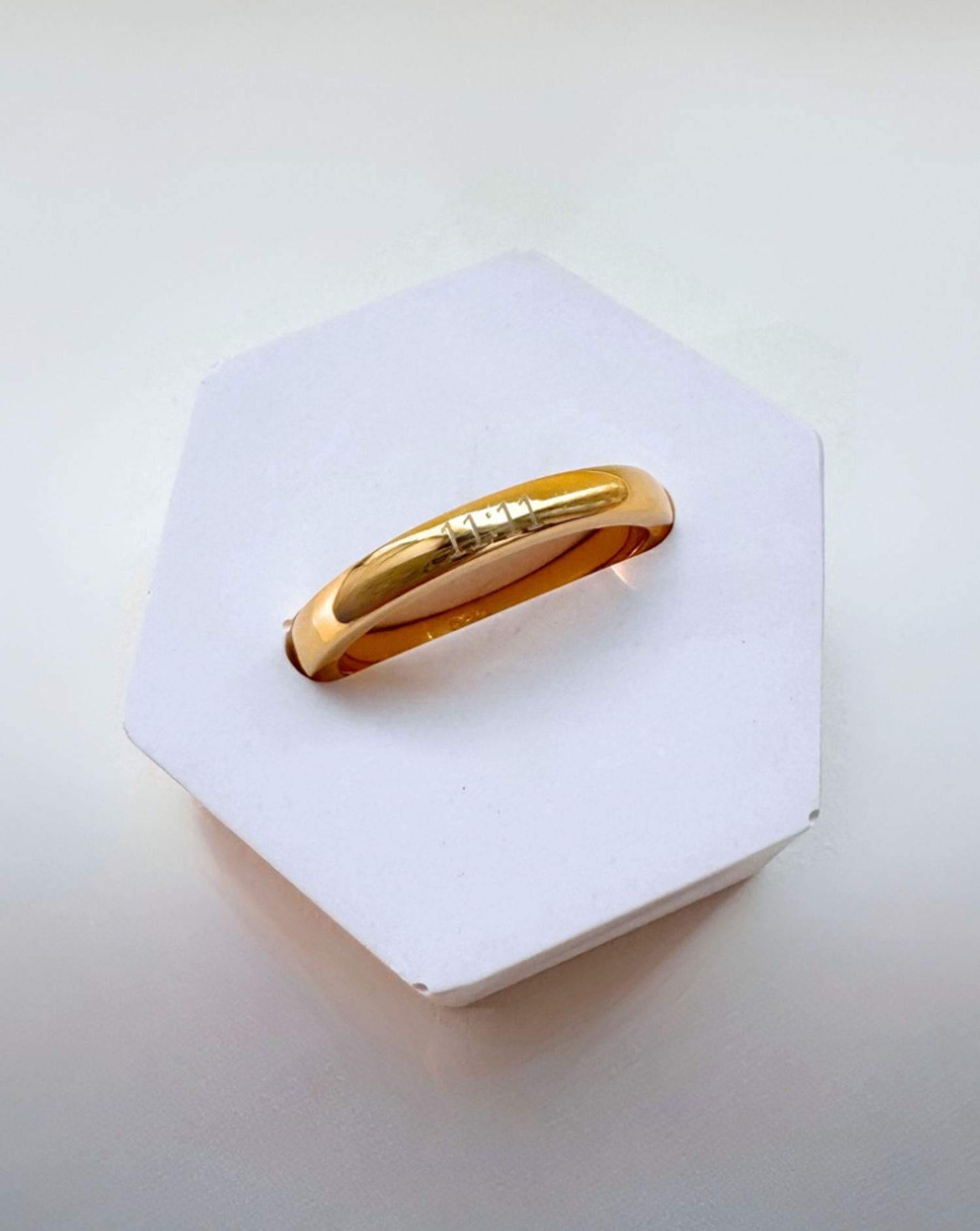 Angel number ring /GOLD PLATE/