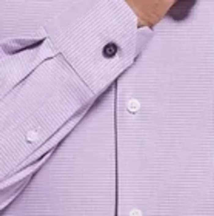 Duchamp Men's Slim Fit Cotton Stretch Shirt, Dark Purple, XXL