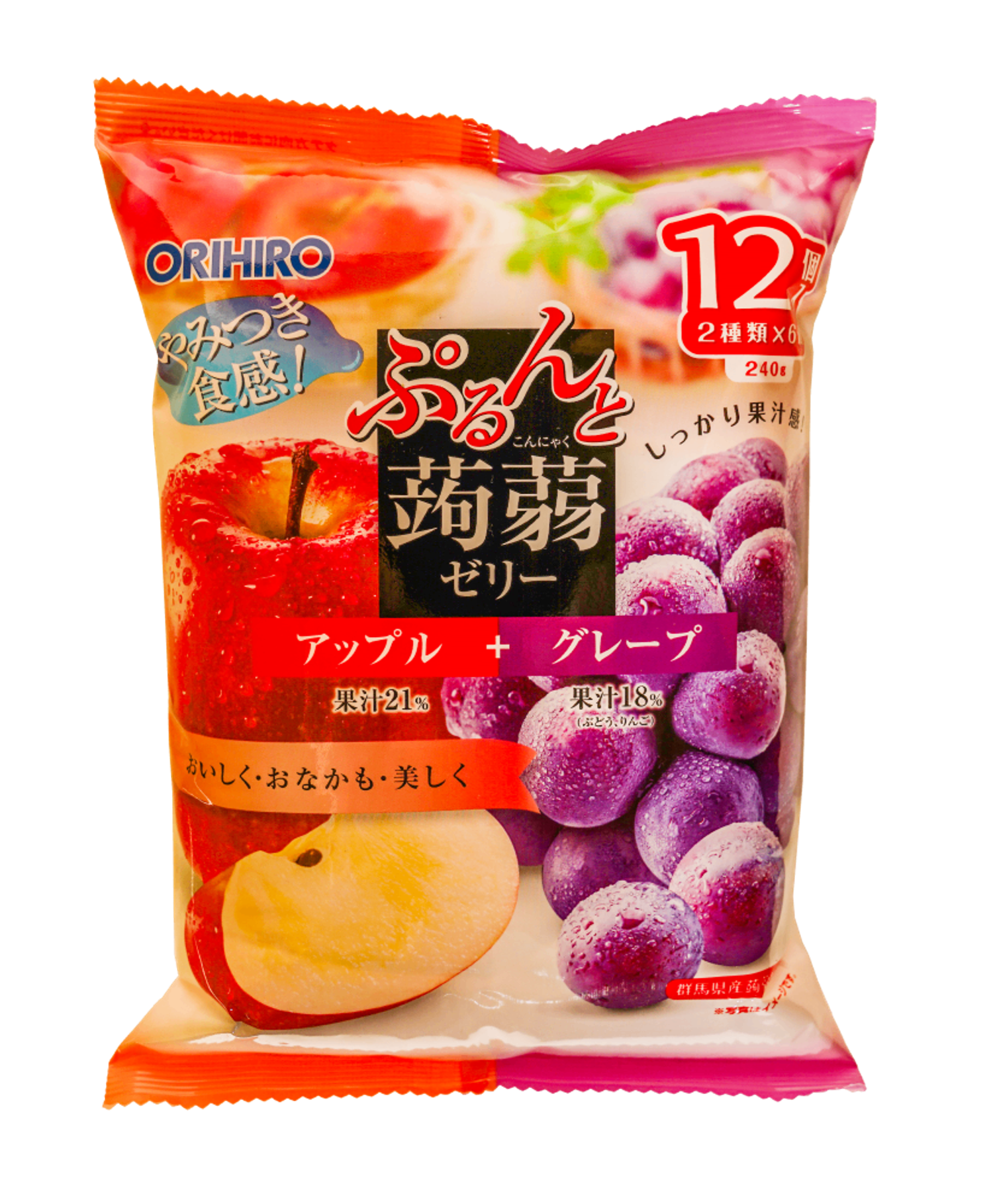 Orihiro Apple & Grape jelly 12/240g