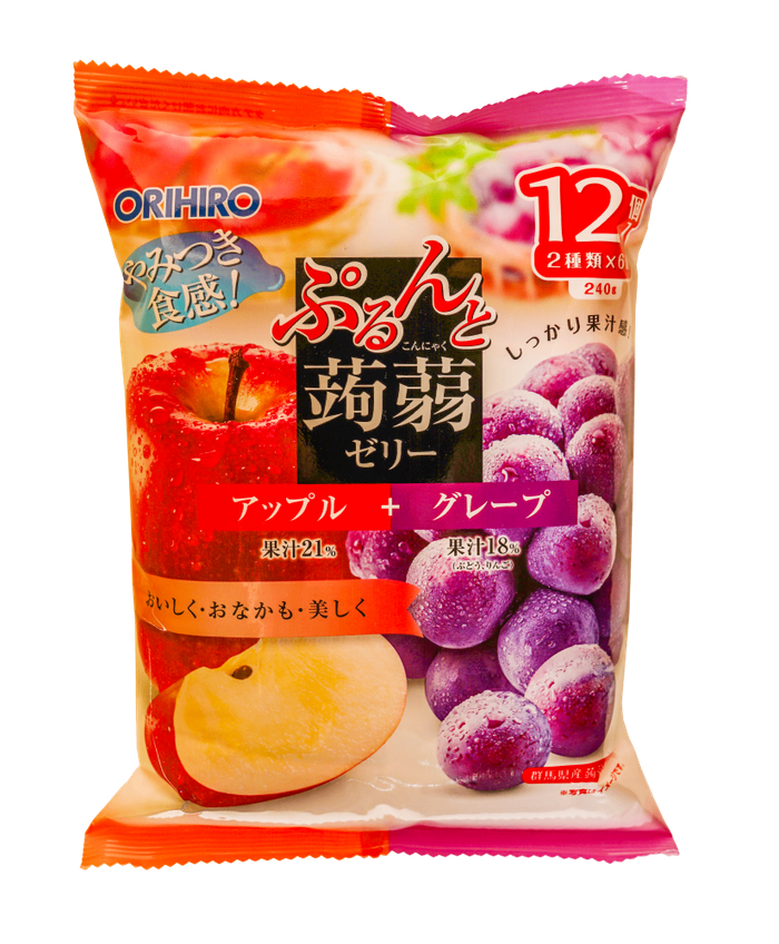 Orihiro Apple & Grape jelly 12/240g