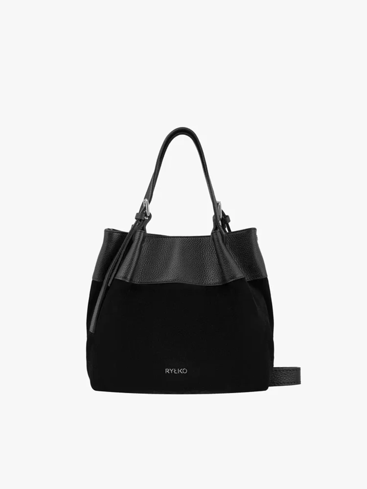 Black medium-sized handbag