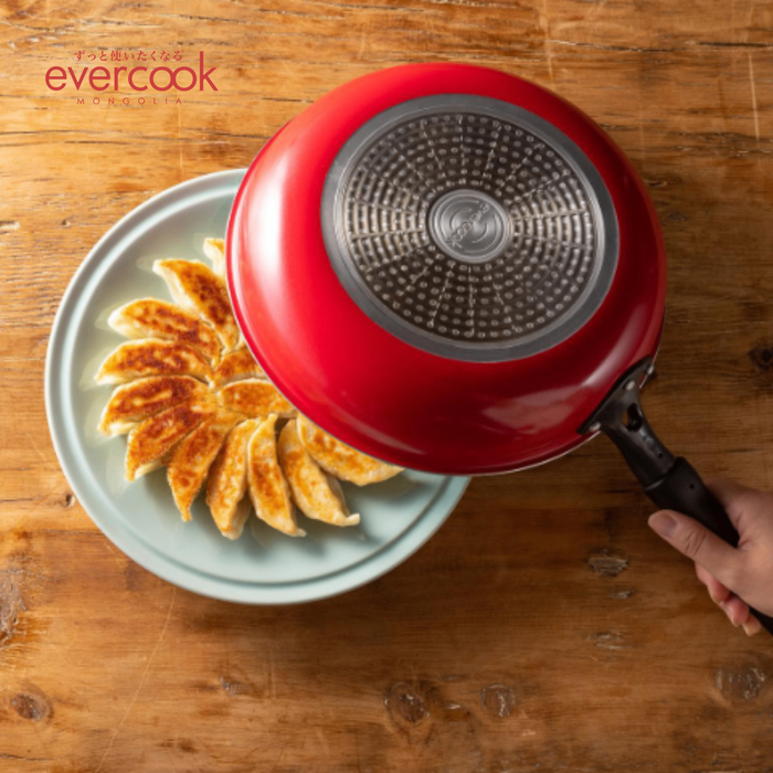 EVERCOOK Хайруулын таваг 24см шилэн тагтай