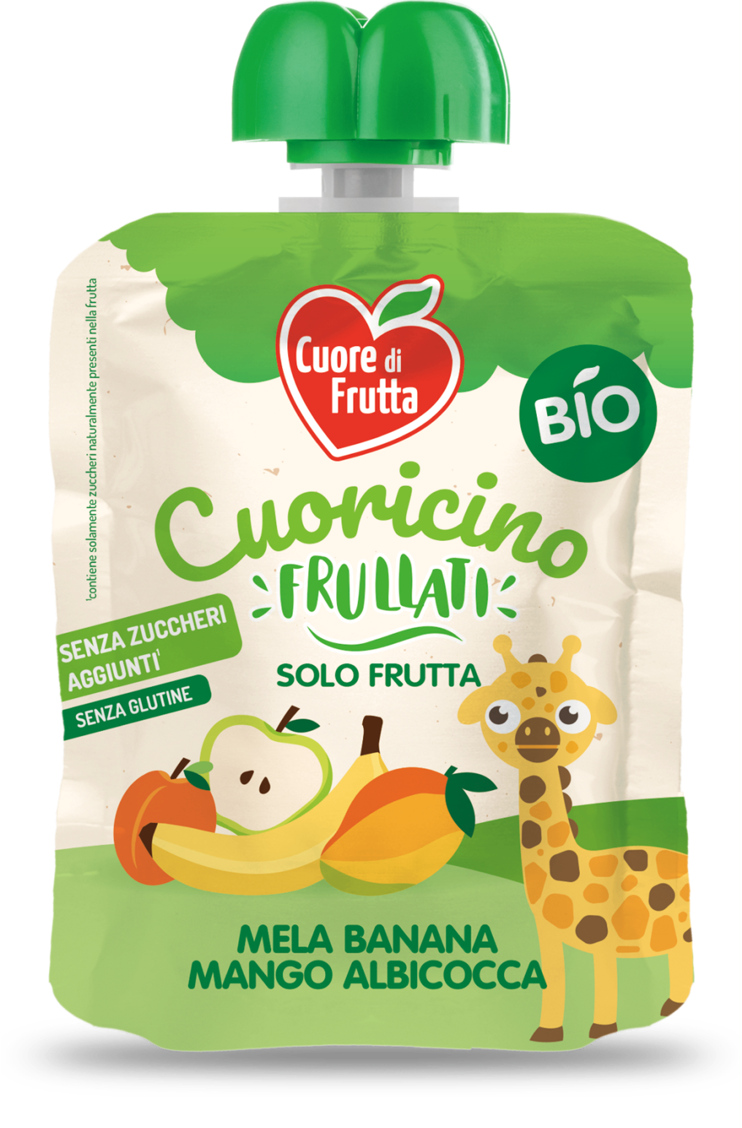 Хүүхдийн органик нухаш/Алим, банана, манго, гүйлс/