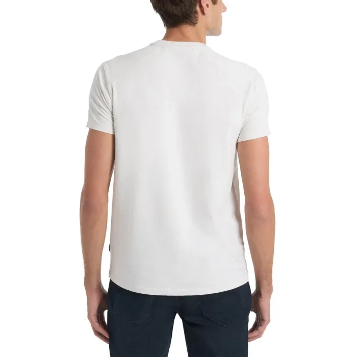 Kenneth Cole New York Men's Short Sleeve Dress T-Shirt, Light Grey, X-Large