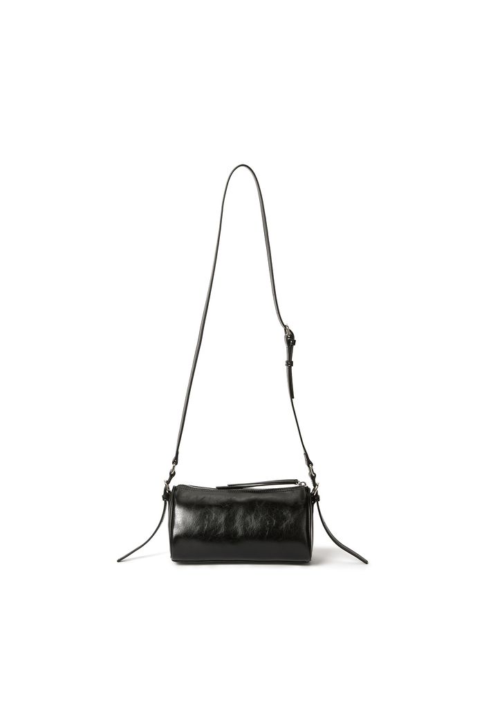 BUCKLE STRAP TWO WAY MINI BAG IN BLACK